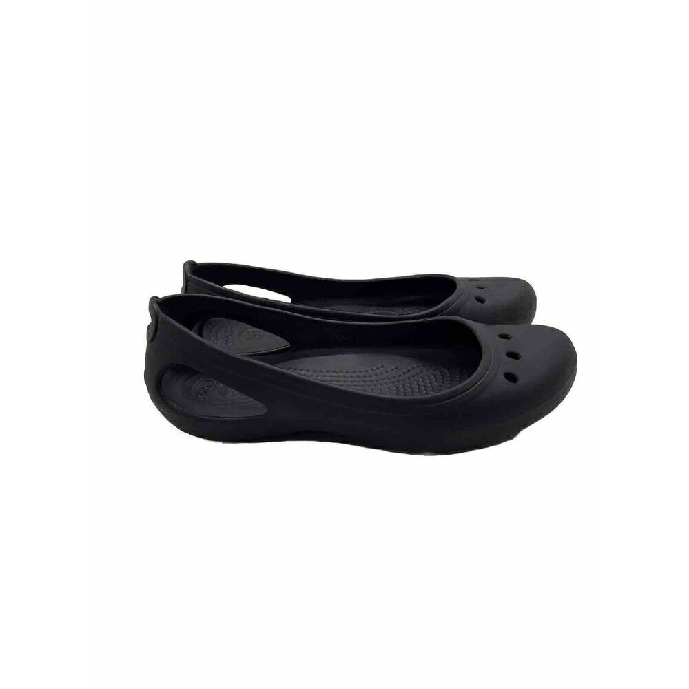 CROCS Women's Black Slip-On Ballet Flats